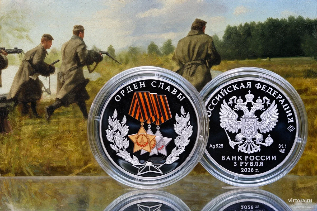 ЦБ выпускает серебряную монету в 3 рубля: за какой подвиг теперь можно расплатиться серебром