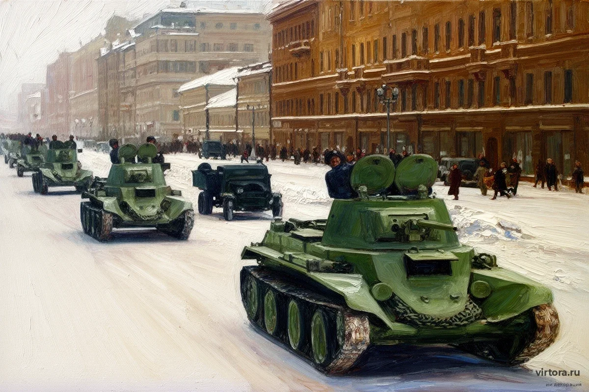 Оскар под бомбами: какую деталь в речи Сталина на Красной площади пришлось подделать